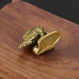 創造的なオンドリの装飾鶏のつつく米の装飾品干支鶏ブロンズ彫刻工芸品卸売 - Product Image 6