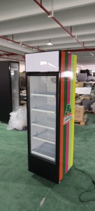 Réfrigérateur de présentation commercial verrouillable avec porte vitrée, 235L, pour bières et boissons, avec logo personnalisé OEM et éclairage LED - Product Image 3