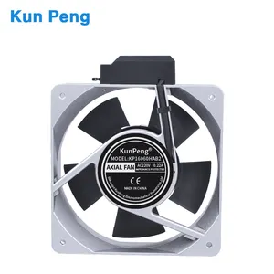 China axial cooler exhaust fan 160 mm 160x160x60mm ac 220 volt 6 inch metal frame cooling fan for refrigerator