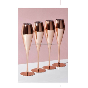 <strong>Rose</strong> Gold <strong>Wine</strong> Glass in Copper Plated Design with Classic Style Perfect for Modern Drinkware and Wholesale Use - Product Image 5