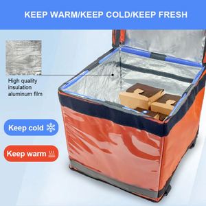 Sac à dos isotherme réutilisable et imperméable pour repas, sac de livraison alimentaire personnalisé - Product Image 2