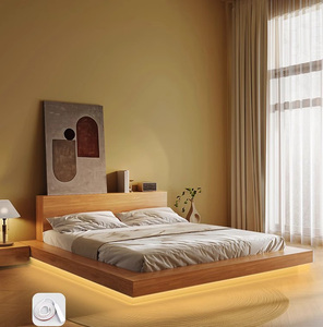 Hiện đại vua nữ hoàng Kích thước Nhật Bản Tatami nền tảng giường đơn đôi giường đồ nội thất phòng ngủ Vua kích thước giường gỗ - Product Image 2