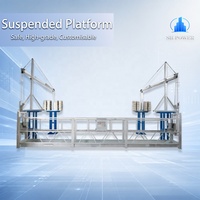 Plataforma Suspendida Galvanizada Antioxidante ZLP500, Andamio Suspendido Eléctrico, Plataforma Colgante de 5 m