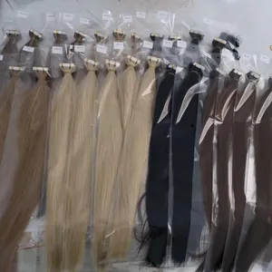 Amara meilleure vente bande dans les extensions de cheveux humains de qualité supérieure extensions de cheveux bandes 14A prix de gros bande cheveux en stock pour RTS