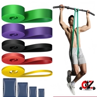 Ceintures de musculation en latex CZFIT, vente directe usine, ceintures de soutien pour tractions pour l'entraînement en force, disponibles en unité ou en ensembles