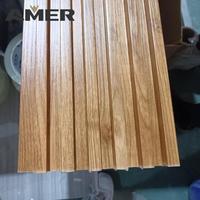 Amer WPC Panneau mural extérieur bois plastique intérieur cannelé Design