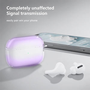 Étuis <span class=keywords><strong>de</strong></span> protection <span class=keywords><strong>de</strong></span> couleur dégradée <span class=keywords><strong>avec</strong></span> kit <span class=keywords><strong>de</strong></span> nettoyage, housse en TPU souple pour écouteurs <span class=keywords><strong>Airpods</strong></span> Pro 3 - Product Image 5