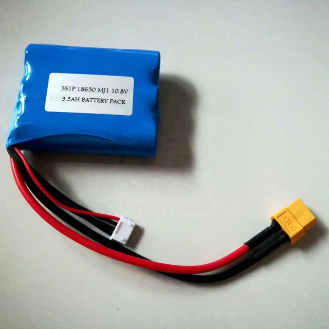 10.8V 11.1V 12V 12.6V 3S 18650GA MJ1 35E GA NCR18650GA 3S1P 3500mAh Battery W/XT60w/JST Connector for UA PRA PRV UAV RC Drone