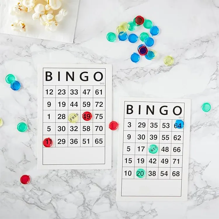Manufacture Bingo Game Tickets Hot Sales New Bingo Printing Paper Custom Number Bingo Card