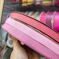 Cinta Grosgrain Acanalada al por Mayor de 7/8 Pulgadas, 100 Yardas, 1 Pulgada, 25mm, 3/4 de Pulgada, Cinta Personalizada con Logotipo, Impresión en Relieve 3D