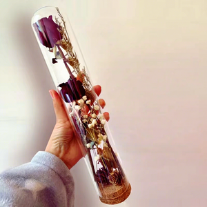 Tappo in Sughero Rialzato <span class=keywords><strong>con</strong></span> Fiore di Rosa Essiccato per Decorazione e Conservazione, Ideale per Accessori Fai-da-te e Sigillatura Bottiglie per San Valentino - Product Image 1