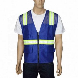 High Quality Reflector Security <b>Jacket</b> Construction <b>Reflective</b> Safety Mesh Vest With Custom Logo for Men - Product Image 1