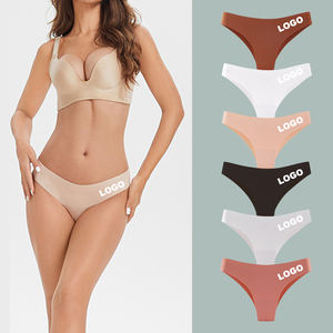 Nouvel Arrivage <span class=keywords><strong>Culotte</strong></span> String Confortable Sans Couture en Soie Glacée Invisible Sexy Taille Basse Respirante Séchage Rapide pour Femme - Product Image 1
