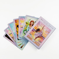 Conception personnalisée Impression quotidienne positive Inspirational Girl Self Love Affirmation Oracle Cards Tarot Deck Set Box With Guidebook