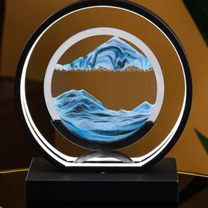 Sandales de table lumineuse de comptoir, thème <span class=keywords><strong>sable</strong></span>, nuage en flamme, lumière de table, Yoga, relaxant, peinture de <span class=keywords><strong>sable</strong></span> - Product Image 2