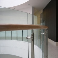 Système de balustrade de balcon en verre trempé stratifié sans cadre, moderne et de qualité supérieure, pour escalier, balcon et terrasse