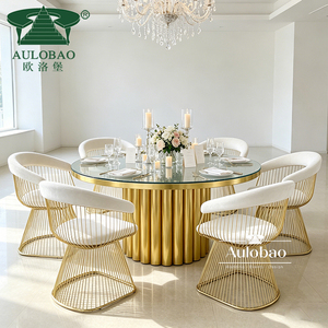 Chaise inclinable de luxe moderne d'acier inoxydable d'accoudoir pour des événements de mariage - Product Image 4