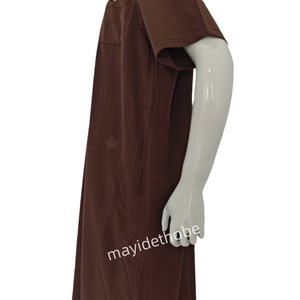 2025 nuevo diseño Thobe marroquí para niños fuente de fábrica ropa islámica modesta para hombres vestido bordado árabe transpirable para - Product Image 5