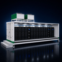 Centre de données modulaire en conteneur, centre de données portable de type conteneur, solution intégrée UPS PDU, surveillance de la refroidissement, faible PUE