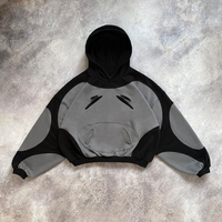 Ensemble survêtement pour homme en molleton technique lourd personnalisé, sweat-shirt à capuche et pantalon de jogging, design uni ample