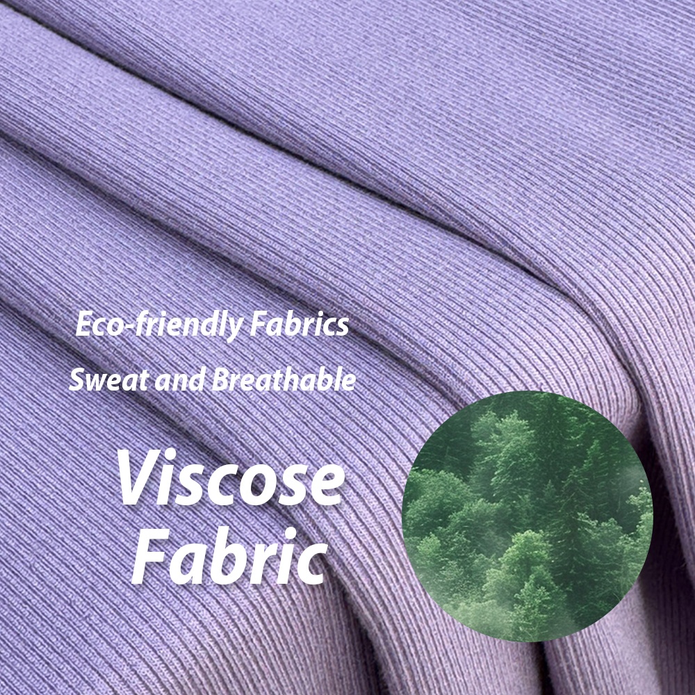 Eco-Friendly 92% Viscose 8% Spandex Jersey Fabric 260gsm Lightweight Ribbed for Women's Sleepwear & Underwear Wholesale