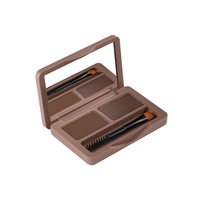 Palette de maquillage pour sourcils en poudre minérale imperméable personnalisée 2 couleurs longue durée avec miroir et pinceau Modèle MB008 pour marque privée