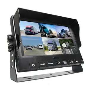 6CH 1080P dokunmatik ekran DVR monitör sürücü yardım kamera sistemi araç geri yardım ve filo yönetimi ile 4G GPS