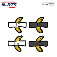 Siap Kirim Patch Karet 3D PVC Lucu Bentuk Pisang untuk Semangat, Cocok untuk Tas Ransel Taktis dan Topi