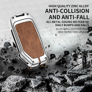 3/4 bouton clé de voiture étui pour <span class=keywords><strong>Kia</strong></span> <span class=keywords><strong>GT</strong></span> <span class=keywords><strong>Line</strong></span> Forte Seltos K3 K5 Sportage <span class=keywords><strong>Ceed</strong></span> Soul alliage de Zinc télécommande porte-clés étui - Product Image 5