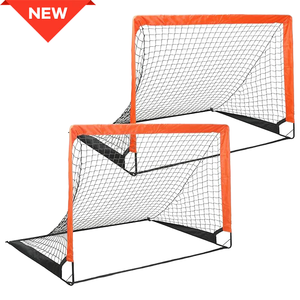 JH Juego de 2 Porterías de Fútbol Portátiles para Niños, Kit de Entrenamiento, Redes de Fútbol Plegables, Mini Porterías de Fútbol Pop-up - Product Image 6