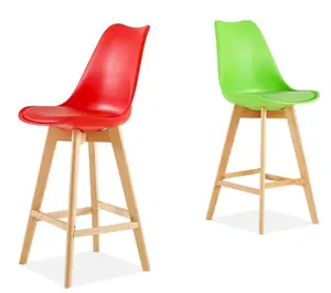 OEM stools bar chairs kitchen wood wooden leg plastic back bar chair bar stool wood chair