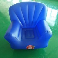 Chaise et canapé gonflables en PVC bleus, robustes et confortables, pour la maison, le camping, la plage et l'extérieur – Offre spéciale