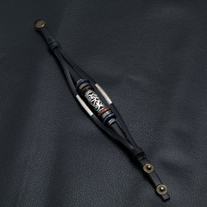 Punk Creux Gravé Tube Connexion <span class=keywords><strong>Bracelet</strong></span> Multi Couches <span class=keywords><strong>Bracelet</strong></span> <span class=keywords><strong>Bracelet</strong></span> <span class=keywords><strong>Bracelet</strong></span> En Cuir pour Hommes - Product Image 6
