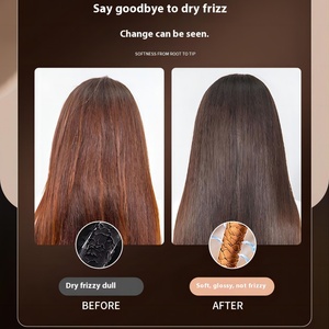 Mini lisseur de cheveux sans fil portable, brosse chauffante PTC compacte pour la maison et les voyages, pratique à transporter, couleur noire - Product Image 2