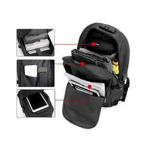 Sac à dos personnalisé antivol 2025 avec chargement USB personnalisé, sac à dos pour hommes, sac à dos pour ordinateur portable, sac à dos d'affaires - Product Image 5