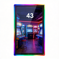 Nuevo Monitor de Pantalla Táctil Vertical de 43 Pulgadas con Luces LED, Máquina de Juegos de Habilidad Arcade, RGB Dinámico de 3m para la Serie de Juegos