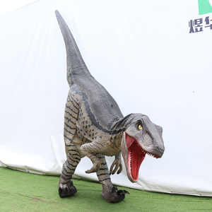 Disfraz de Dinosaurio <span class=keywords><strong>Velociraptor</strong></span> Realista Personalizado para Niños, con Estructura de Acero Ligera, para Parques de Aventuras y Centros Comerciales - Product Image 5