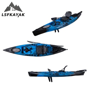 2025 Factory 12FT Fin Drive Kayak Pedal Kayak HDPE Water Craft para uso <span class=keywords><strong>de</strong></span> una persona para <span class=keywords><strong>pesca</strong></span> al aire libre y juegos <span class=keywords><strong>de</strong></span> agua - Product Image 3