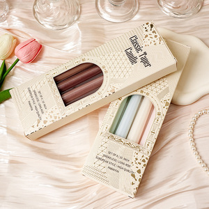 Vela Cónica Larga de 25 CM, Vela de 10 Pulgadas de Colores sin Humo para Decoración de Ambiente en Banquetes de Boda, Venta al por Mayor - Product Image 3