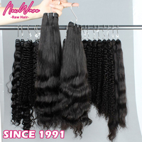 Cheveux humains vierges bouclés et ondulés NewWave vietnamiens et birmans, qualité 9A-15A, cuticules alignées, lot de tissage