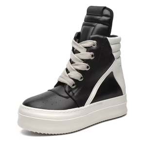 Bottes montantes pour hommes, style rétro, pour l'automne et l'hiver, baskets de sport décontractées, chaussures robustes de style urbain - Product Image 1