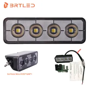 Feux de roue pour voiture tout-terrain tracteur camion barre lumineuse carré 24w 5 pouces inondation led lumière de travail certifié CE modèle univers led