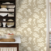 Papier peint floral vintage européen, carreaux autocollants, carreaux de salle de bain adhésifs pour cuisine, bricolage, imperméables, muha
