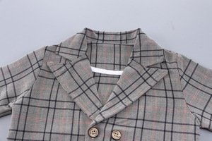 2024 primavera nuovo cappotto vestito da ragazzo 0-5 anni vestito da festa bel coreano bambini a tre pezzi per ragazzi giacca - Product Image 6