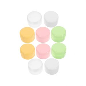 Pots de crème pour le visage en plastique PP vides, imprimés en sérigraphie avec logo personnalisé, colorés, mignons, pour échantillons cosmétiques, 10g, 20g, 30g, 50g, 100g, 250g - Product Image 1