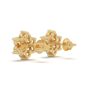 Pendientes de Halo de Diamantes en Oro Rosa, Diamantes Cultivados en Laboratorio, Certificados por IGI, Corte Brillante Redondo, Joyería para Mujer, Venta al Por Mayor - Product Image 6