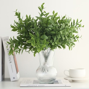 Artificial <strong>Decorative</strong> Plants <strong>Spring</strong> Green Plant Bunch Eco-friendly Realistic Plastic for Indoor Home Wedding <strong>Decoration</strong> - Product Image 2