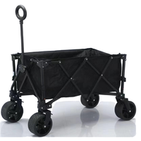 Poussette pliable légère multifonctionnelle avec cadre en alliage d'aluminium, design pliable à 4 roues pour l'extérieur, capacité de charge de 50 kg