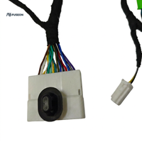 Rangkaian Kabel Panel Pintu Mobil IP67 Tahan Air Konektor Hijau Kabel Kontrol Jendela OEM Kustom 12V 24V