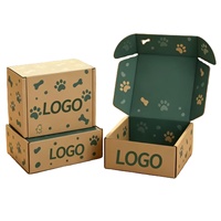 Servicio de Diseño de Embalaje para Mascotas con Logotipo Personalizado, Carpetas de Envío Reutilizables con Forma de Hueso de Pata, Forro de Esponja con Lámina Dorada, ODM OEM